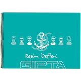 Turkuaz GİPTA Resim Defteri 17X24 30YP Renkli ve Kullanışlı Çizim Defteri