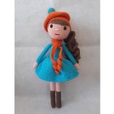 Turkuaz Güz Bebek Amigurumi Organik Oyuncak
