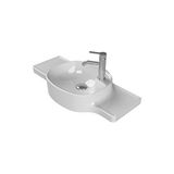 Turkuaz Harmony Etajer Uyumlu Lavabo 80x37 cm ,5x26 cm,4 cm Beyaz