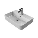 Turkuaz Hera Tezgahüstü Lavabo 60X42 cm (Duvara Sıfır Lavabo)