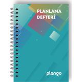Turkuaz Kareler Günlük Planlayıcı Defter - Daily Planner - Ders Çalışma Planlayıcı Defteri - Planlam