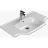 Turkuaz Klasik 80X48 cm Lavabo Şık Görünüm ve Dayanıklı Malzeme ile Banyonuzu Güzelleştirir