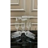 Turkuaz kristal BOHEMIA KRİSTAL Kesme El İşi Ayaklı Kahve Yanı Su Bardağı