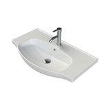 Turkuaz Lila Etajerli Lavabo 80X45 cm