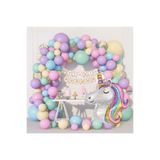 turkuaz parti UNİCORN KONSEPT BALON SETİ 50'Lİ,UNICORN BALON SETİ