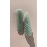Turkuaz Renkli Damla Model Gümüş Pens Kıskaçlı 2'li Saç Tokası Handmade El Yapımı Epoksi Hediyelik