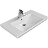 Turkuaz Renkli Etajerli 85 cm Lavabo, Derinlik 48 cm