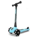 Turkuaz Renkli LED Tekerlekli Çocuk Scooter, Scoot And Ride Highwaykick 3