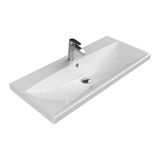 Turkuaz Seramik 100x45 cm Cerastyle Elite Etajer Uyumlu Damlalıklı Lavabo