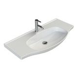 Turkuaz Seramik 100x45 cm Turkuaz Cerastyle Lila Etajer Uyumlu Banyo Lavabo