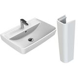 Turkuaz Seramik 50x40 cm ve Noura Uzun Ayak Cerastyle Duru Lavabo