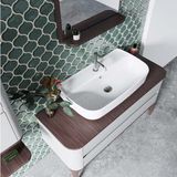 Turkuaz Seramik Aqua 75x40 cm Tezgah Üstü Lavabo