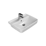 Turkuaz Seramik Cerastyle Duru 56CM Yarım Tezgah Üstü Lavabo
