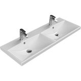 Turkuaz Seramik Cerastyle Elite 120 cm Etajerli Lavabo (Çift Hazneli Çift Delikli)