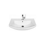 Turkuaz Seramik Cerastyle Evita Serisi 70 x 52 cm Etajerli Lavabo - Beyaz