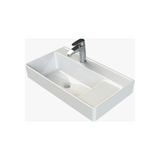 Turkuaz Seramik Cerastyle Sharp 65 x 38 cm Etajer Uyumlu Lavabo - Beyaz
