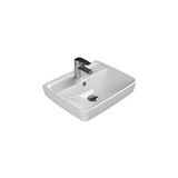 Turkuaz Seramik Duru Etajer Uyumlu Lavabo 50x40 Cm Beyaz