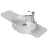 Turkuaz Seramik Harmony 100 cm Etajerli Lavabo (Sağdan Hazneli)