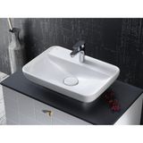 Turkuaz Seramik Lal Lavabo 60 x 42 cm - 60 x 42 cm - Beyaz