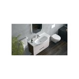 Turkuaz Seramik Lila 100 cm Etajerli Lavabo