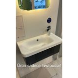 Turkuaz Seramik Noura 60x30 cm Etajerli Lavabo - 60 x 30 cm - Beyaz