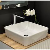 Turkuaz Seramik One Lavabo Beyaz Renk 46 x 46 cm Modern Tasarım Özellikli