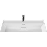 Turkuaz Seramik Sharp 100x48 cm Etajerli Lavabo - 100 x 48 cm - Beyaz