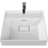 Turkuaz Seramik Sharp 48x48 cm Etajerli Lavabo - 48 x 48 cm - Beyaz