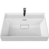 Turkuaz Seramik Sharp Etajerli Lavabo 60 x 48 cm - 60 x 48 cm - Beyaz