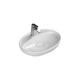 Turkuaz Seramik Turkuaz Cerastyle Lal C Serisi Tezgah Üstü Lavabo 60*45,5 Cm Beyaz