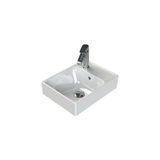 Turkuaz Seramik Turkuaz Cerastyle Sharp Etajer Uyumlu Damlalıklı Lavabo 40*30 Cm