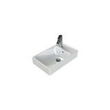 Turkuaz Seramik Turkuaz Cerastyle Sharp Etajer Uyumlu Damlalıklı Lavabo 50*30 Cm Beyaz