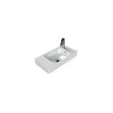 Turkuaz Seramik Turkuaz Cerastyle Sharp Etajer Uyumlu Damlalıklı Lavabo 60*30 Cm Beyaz