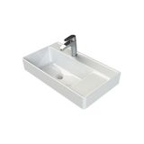 Turkuaz Seramik Turkuaz Cerastyle Sharp Etajer Uyumlu Damlalıklı Lavabo 65*38 Cm