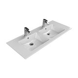 Turkuaz Seramik Turkuaz Etajerli Lavabo, İbiza, 121x51 Cm (çift Hazneli) BEYAZ