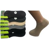 Turkuaz Socks 6'lı Dikişsiz Yazlık Bambu Erkek Sneakers Çorap - Siyah - 40 - 44
