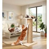 Turkuaz Tırmalama TR171 Bej Renkli Dev Kedi Tırmalama Tahtası 85 cm Yükseklik