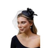 Turkuaz(130) Gelin Kep/Gelin Vualet/Düğün Nikah Tül Otriş İnci Şapka-1