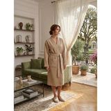 Türkühome Pike Kimono Kadın Bornoz - Sabahlık - S - M - Bej