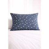 Türkühome Yatak Odası Için Dekoratif Yastık Kılıfı 50X70 cm - Koyu Mavi - 50 x 70 cm