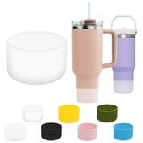 Turmaster Stanley 40 oz Quencher Tumbler için 1 Adet Silikon Çizme, Stanley IceFlow 20 oz 30 oz, Stanley Bardak Aksesuarları, Su Şişesi Alt için Koruyucu Kapak (Şeffaf)