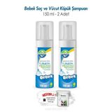 Turmepa 2 Adet Bebek Saç ve Vücut Köpük Şampuanı 150 ML ve ROSIE