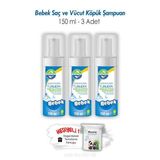 Turmepa Bebek Saç ve Vücut Köpük Şampuanı 150 ML 3 Adet ve ROSIE