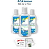 Turmepa Bebek Şampuanı 500 ml 3 Adet ve Rosıe - Beyaz - 1 - 5 Yaş