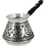 Turna Bakır Elit Külhan Cezve 3 No 7 Fincan Oyma Işleme Kalay TURNA1269-6
