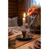 TURNA BAKIR Metal Nostalji Mumluk & El Şamdanı Kendinden Iğneli Gümüş Turna2623-5