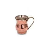 TURNA BAKIR Turna Bakır Mini Zemzem Maşrapa Düz 100 ml Kırmızı Turna0496-1