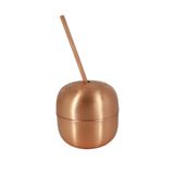 Turna Bakır TURNA0485-4 250 ml Apple Cocktail Skoç Düz Pipetli Bardak