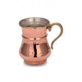 Turna Bakır TURNA0488-1 250 ml Kırmızı Makine Dövme Kordonlu Maşrapa
