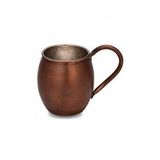 Turna Bakır TURNA0493-3 500 ml Moscow Mule Oksit Düz Bardak